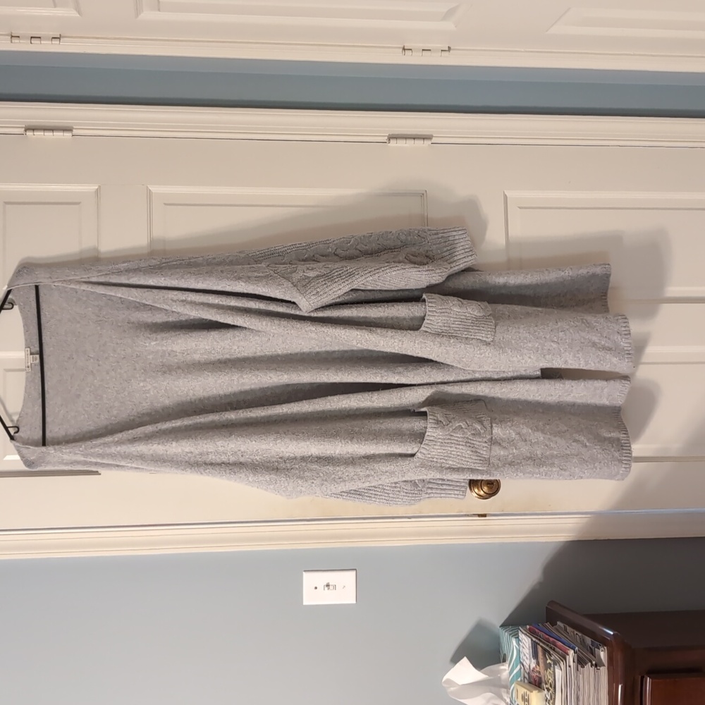 Knee length sweater